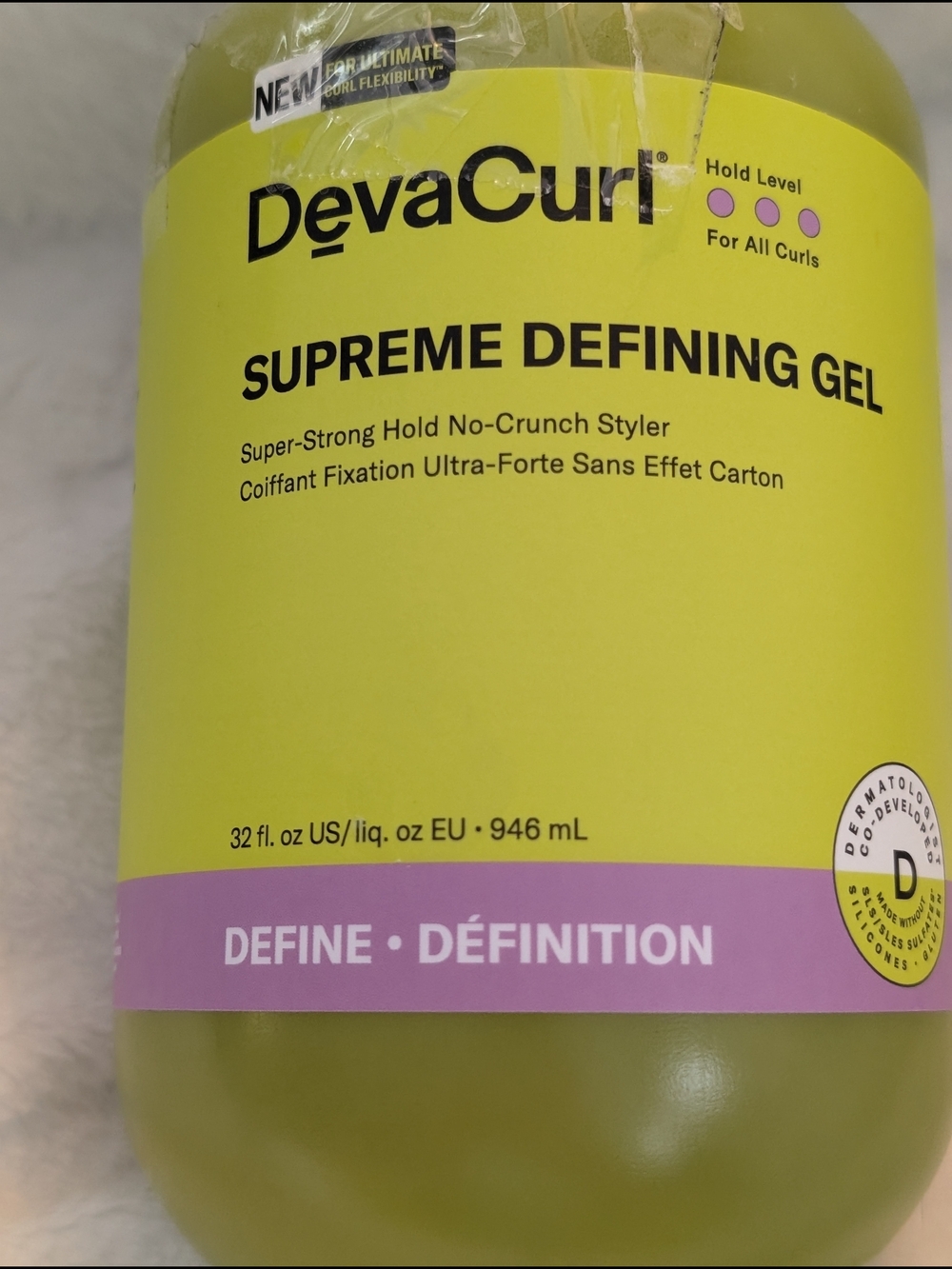 DevaCurl Supreme Defining Gel Strong Hold No-Crunch Styler 32 fl. oz. NWOB - Picture 2 of 2